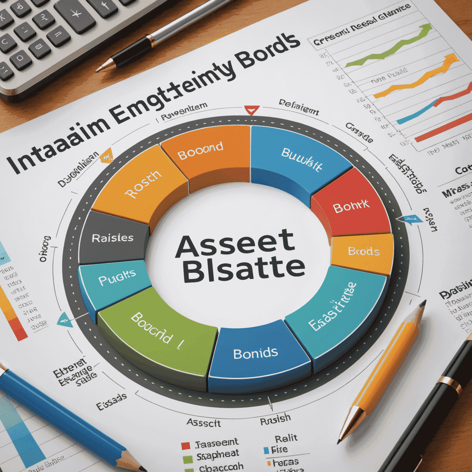 Diagram showing different asset classes like stocks, bonds, and real estate, illustrating investment basics